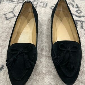 Talbots Black Tassel Loafers for Women